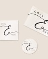 Formatos pegatinas para detalles de boda colección minimal París