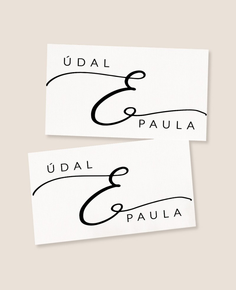 Horizontal rectangular stickers for minimal wedding gifts Horizontal rectangular stickers for minimal wedding gifts