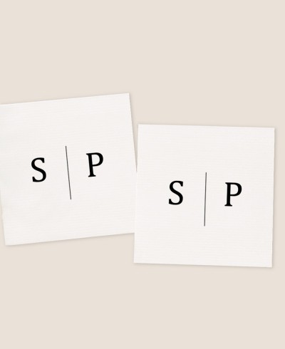 Square stickers for wedding gifts minimalist collection