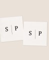 Square stickers for wedding gifts minimalist collection