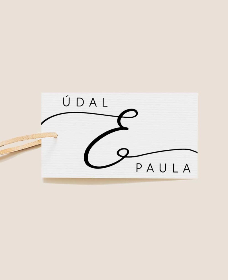 Etichetta rettangolare per dettagli matrimonio collezione minimal Paris Etichetta rettangolare per dettagli matrimonio collezione minimal Paris