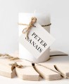 Square Labels for Minimalist Wedding Gifts