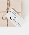 Decorative label for minimalist wedding gifts