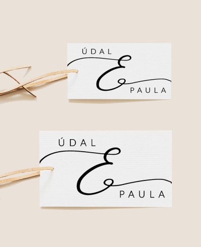 Tamanhos de etiquetas retangulares para casamentos personalizados com nome