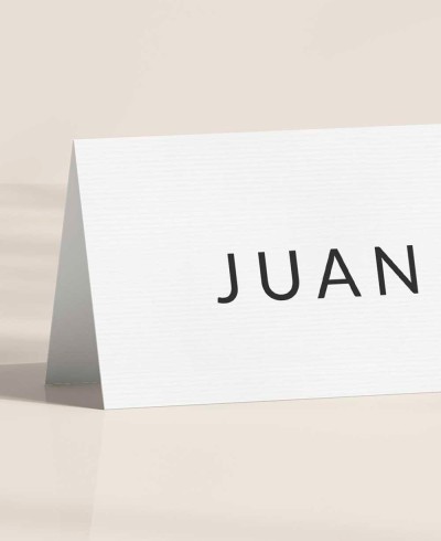 Support de table minimal pour les mariages nomme les invités