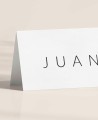 Marcadores de papel de casamento elegantes personalizados com nome
