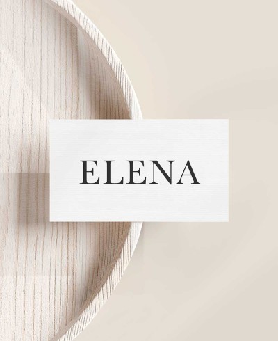 Marque-pages de mariage de style minimaliste