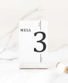 Número de mesa para casamentos coleção mínima Tokyo
