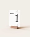 Organizadores para mesas de casamento de estilo minimalista