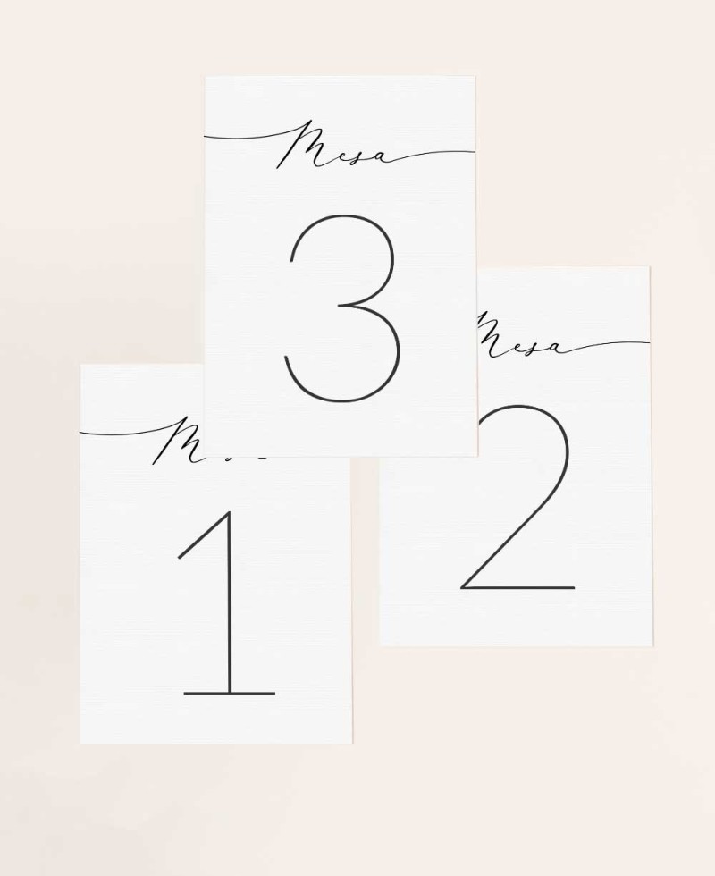 Wedding stationery for elegant tables Wedding stationery for elegant tables