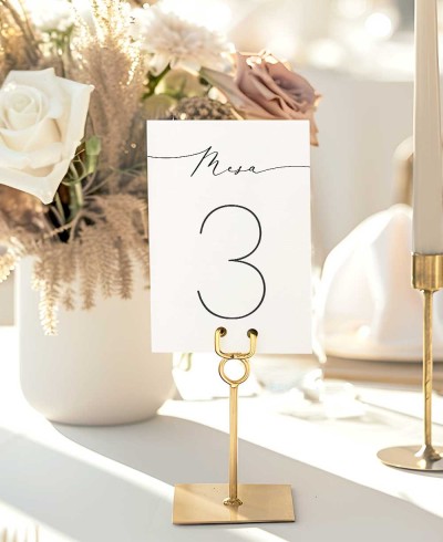 Coleção mínima de números de mesa de casamento Paris