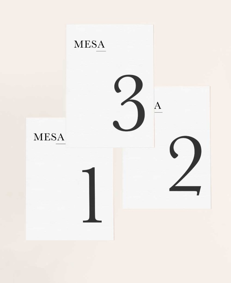 Números para organizar mesas de casamento mínimas Números para organizar mesas de casamento mínimas