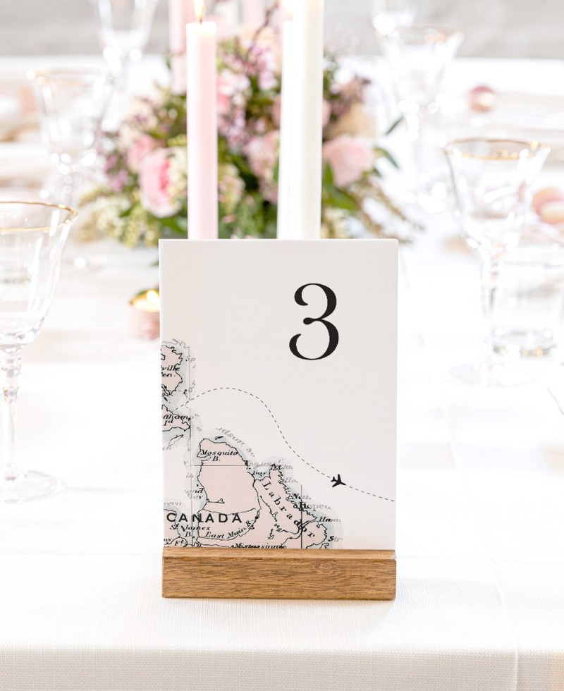 Table Planners for Weddings Airplane Map