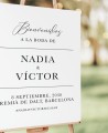 Cartel de bienvenida para boda personalizado