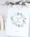 Poster di benvenuto Zoom per matrimoni con ortensie