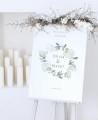 Poster di benvenuto collezione di ortensie