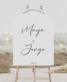 Poster di benvenuto per matrimoni Names Arch