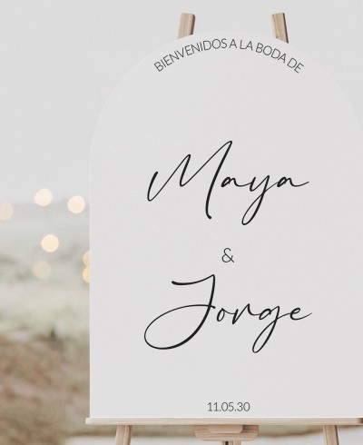 Zoom Poster Personalizzato per l'Ingresso al Matrimonio