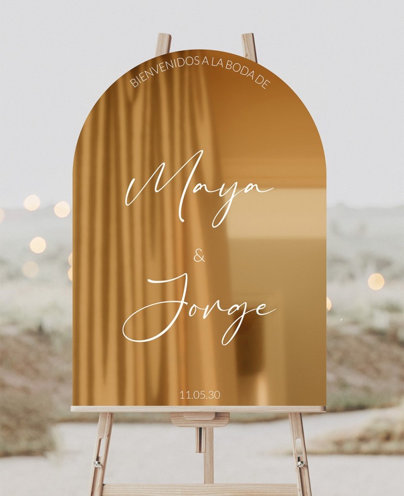 Panneau acrylique pour mariages avec des noms Panneau acrylique pour mariages avec des noms