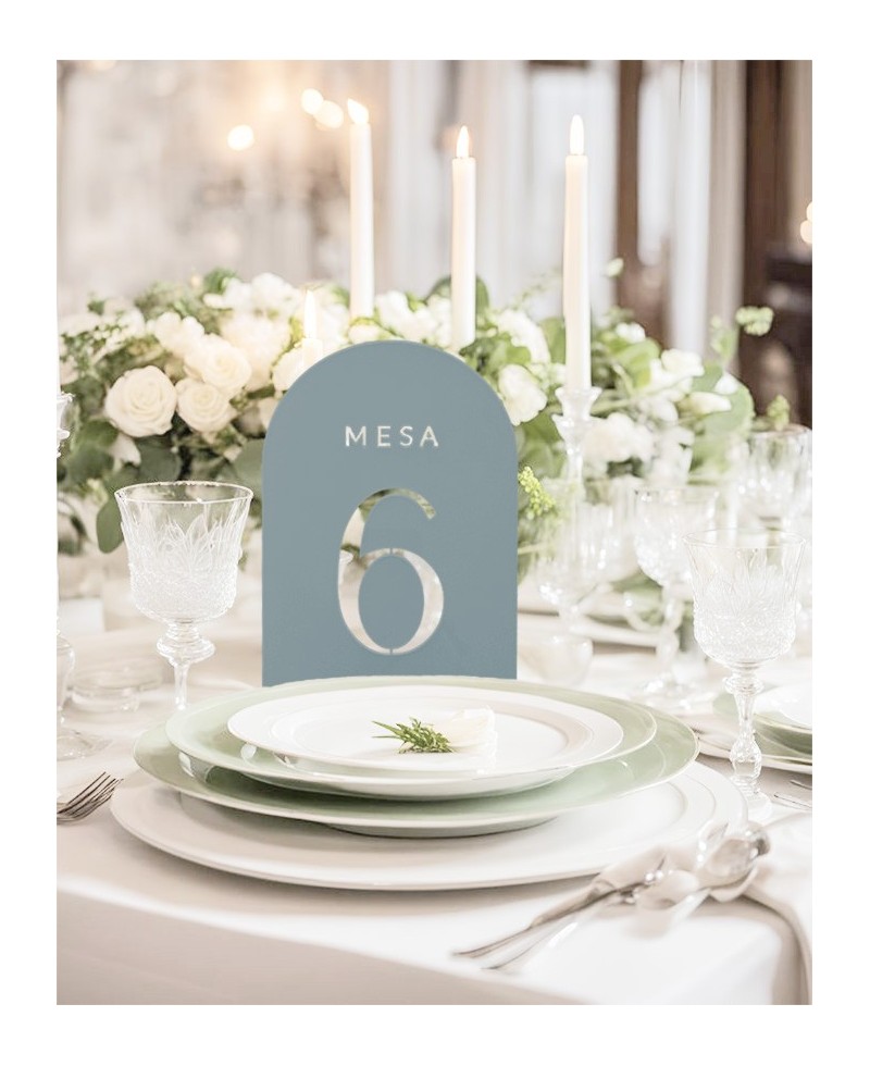 Número de mesa para bodas de metacrilato Número de mesa para bodas de metacrilato