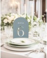 Número de mesa para bodas de metacrilato