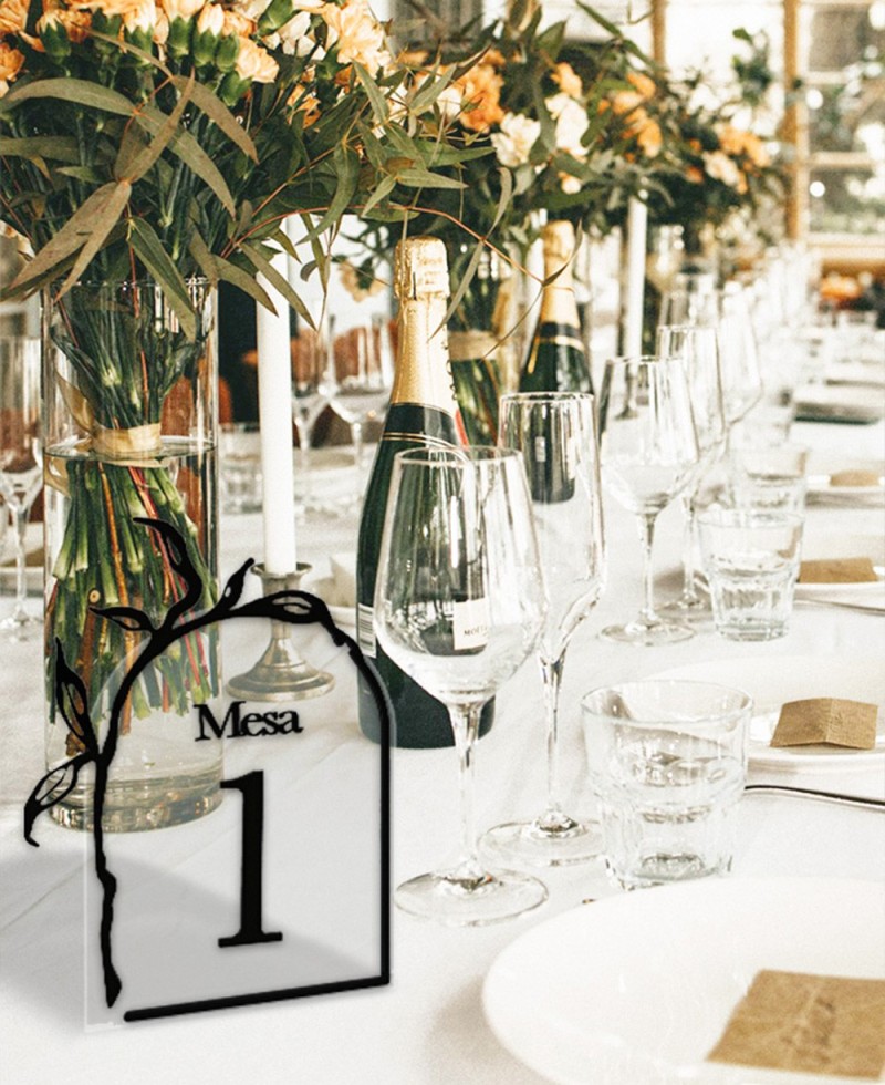 Número de mesa para bodas arco olivo Número de mesa para bodas arco olivo