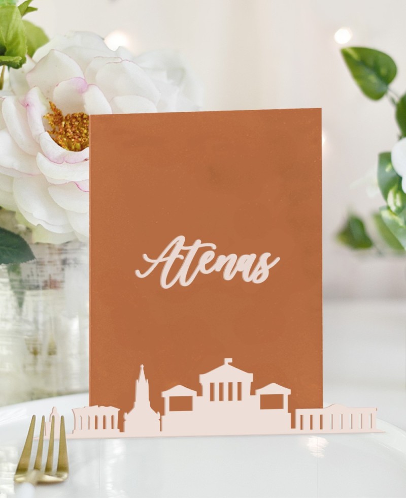 Nombre de table de mariage en méthacrylate de terre cuite Nombre de table de mariage en méthacrylate de terre cuite