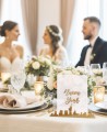 Numéros de table rigide Mariage Ville Horizon