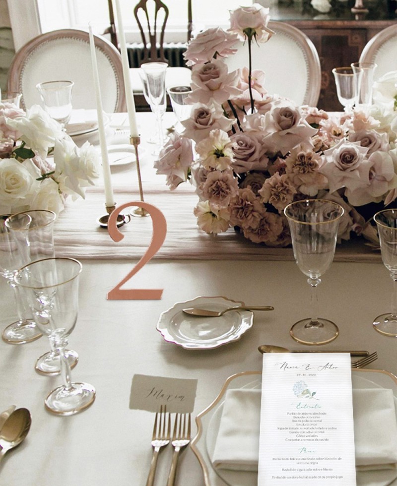 Número de mesa para bodas metacrilato contorno Número de mesa para bodas metacrilato contorno