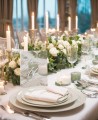 Números de mesa rígidos para bodas caligrafía