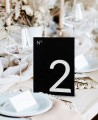 Numéro de table de mariage moderne