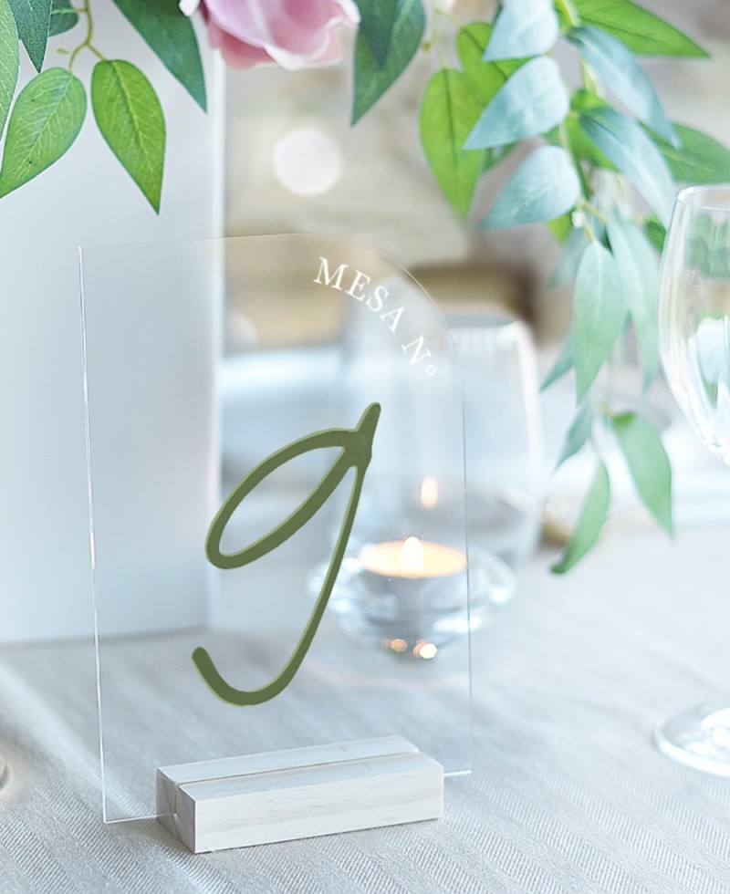 Números de mesa para bodas de metacrilato Números de mesa para bodas de metacrilato