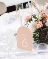 Número de mesa rígido para bodas arco