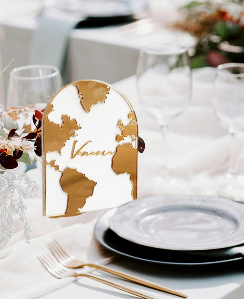 Números de mesa metacrilato para bodas países Números de mesa metacrilato para bodas países