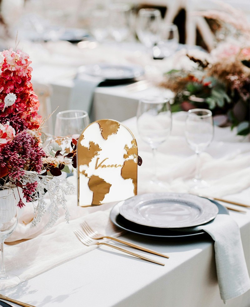 Número de mesa para bodas arco planeta Tierra Número de mesa para bodas arco planeta Tierra