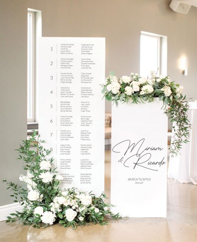 Plan de table pour les mariages noms calligraphiques