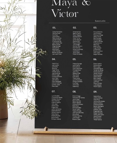 Poster seating elegant wedding plan pretty decoration