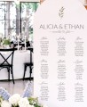 Wedding poster seating plan tables names olive tree
