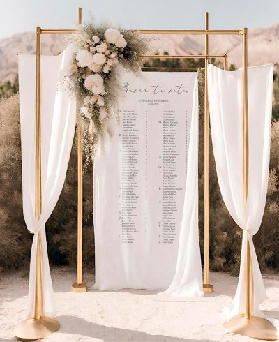 Plan de table pour un mariage élégant en linge long