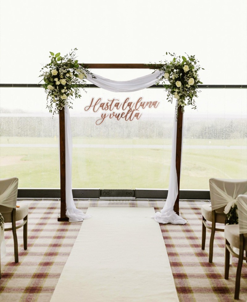 Cartel decorativo para bodas hasta la luna y vuelta Cartel decorativo para bodas hasta la luna y vuelta