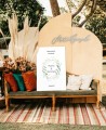 Cartel decorativo para bodas nombres personalizado