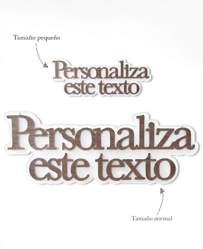 Tamaños carteles de boda personalizados caligráficos