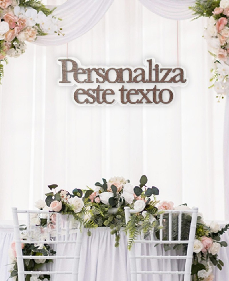 Cartel decorativo para bodas texto personalizado Cartel decorativo para bodas texto personalizado