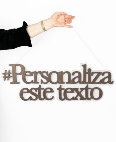 Cartel decorativo para bodas texto personalizado