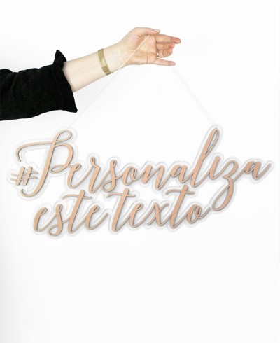 Cartel personalizado tipografía moderna