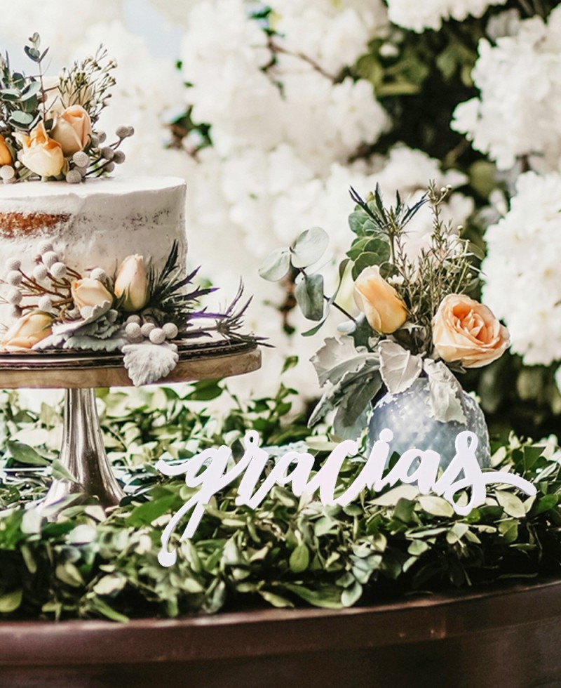 Signe décoratif pour les mariages mot merci Signe décoratif pour les mariages mot merci