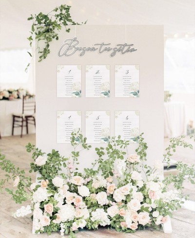 Cartel decorativo para bodas busca tu sitio