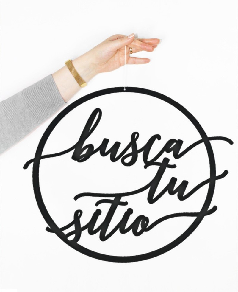 Cartel decorativo busca tu sitio Cartel decorativo busca tu sitio