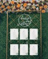 Cartel decoración de boda para seating plan