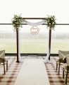 Decoración para bodas hexágono personalizado